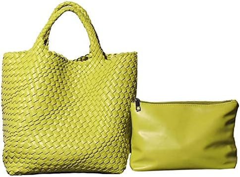 Fashion Woven Bag Shopper Bag Travel Handbags and Purses Women Tote Bag Large Capacity Shoulder B... | Amazon (US)