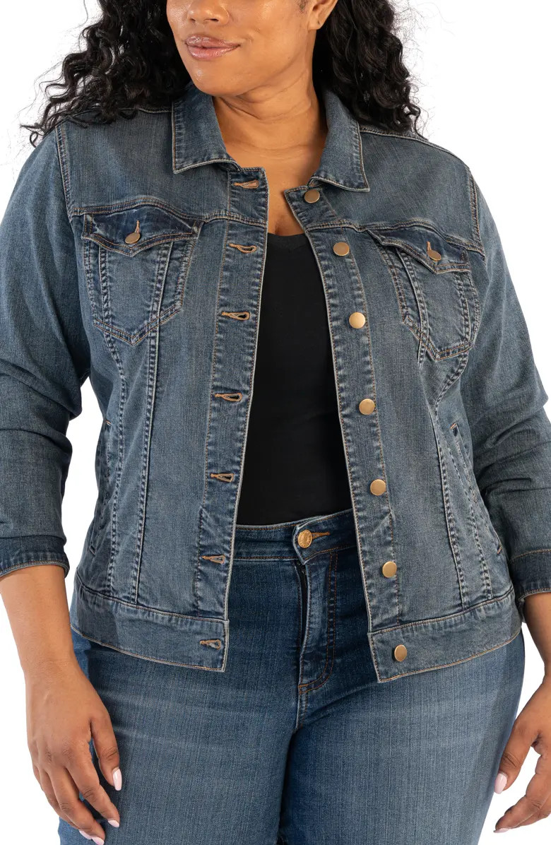 KUT from the Kloth Jacqueline Denim Trucker Jacket | Nordstrom | Nordstrom