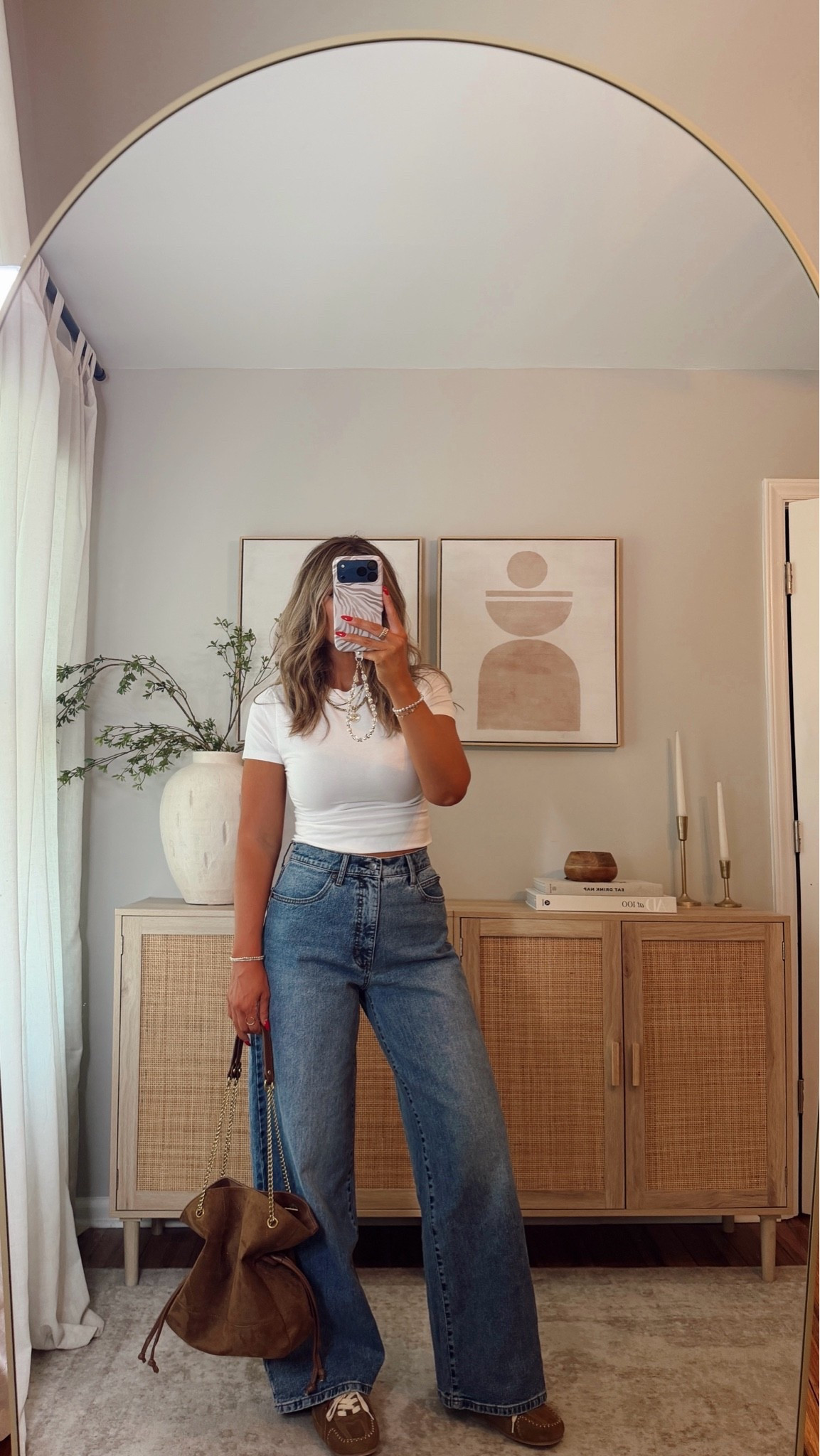 WOW so impressed with this wide leg denim! they’re the perfect wash and length. i’m in a size 6 but could have done a size 4. simple basic tee— a closet staple! i’m in a size S. for anything vici code LEANN35 Is active and saves 35% off!   #LTKxWALMART @Walmart fall outfit

#LTKootd