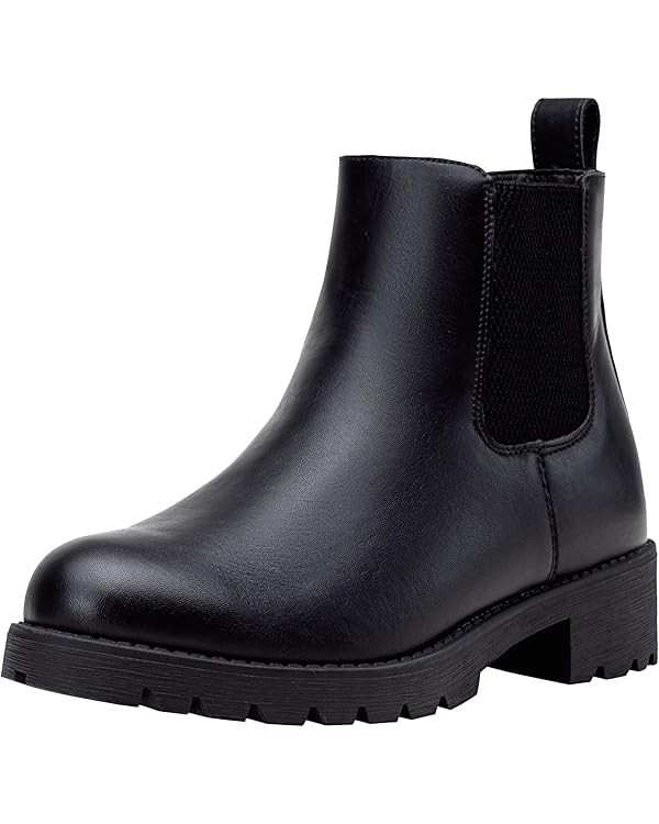 Vepose Women's 9607 Chelsea Ankle Boots Pull-On Booties for Women | Amazon (US)
