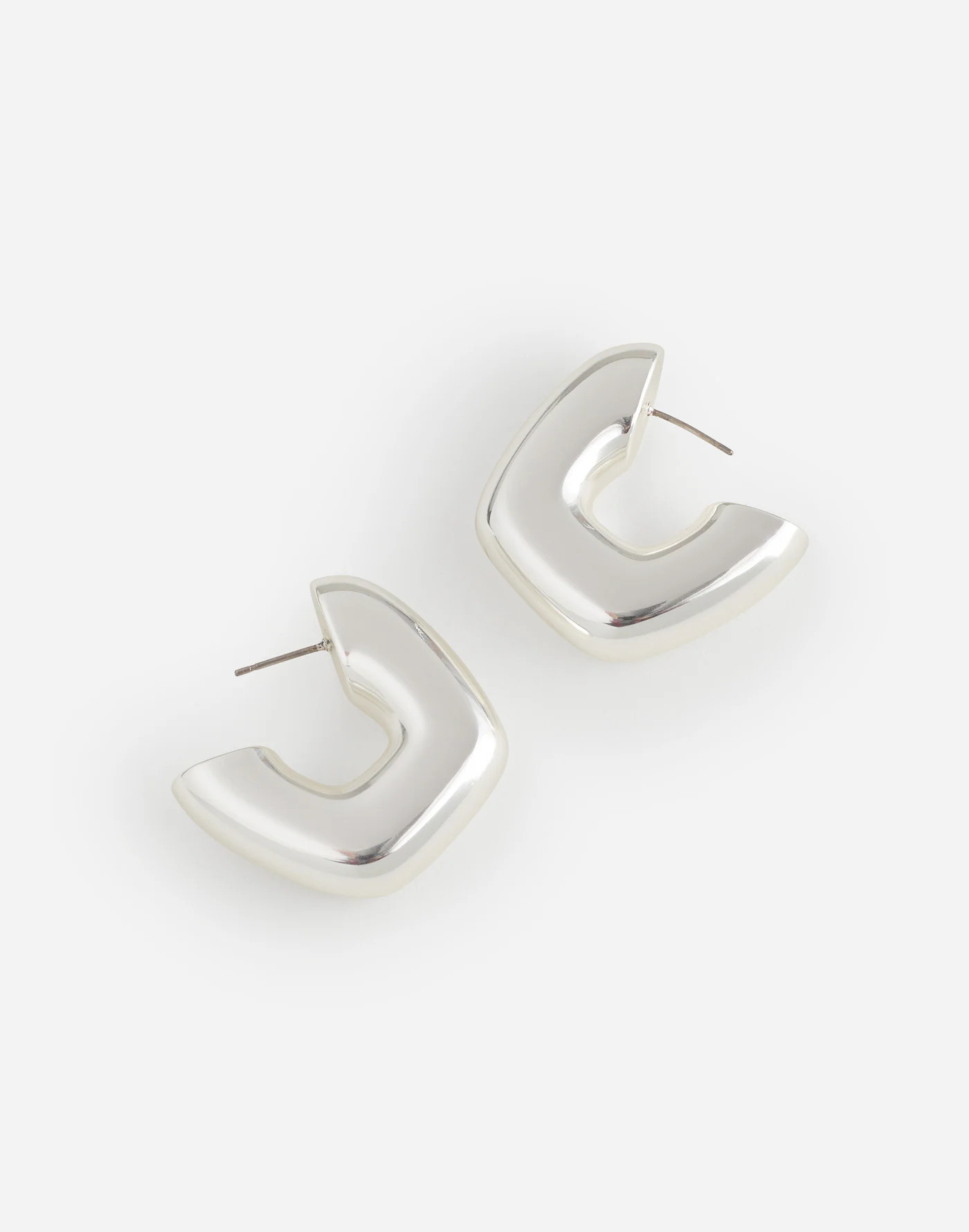Sculptural Large Statement Hoop Earrings | Madewell | Madewell