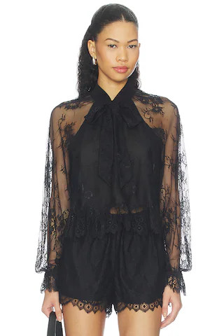CAMI NYC Tully Lace Blouse in Black from Revolve.com | Revolve Clothing (Global)