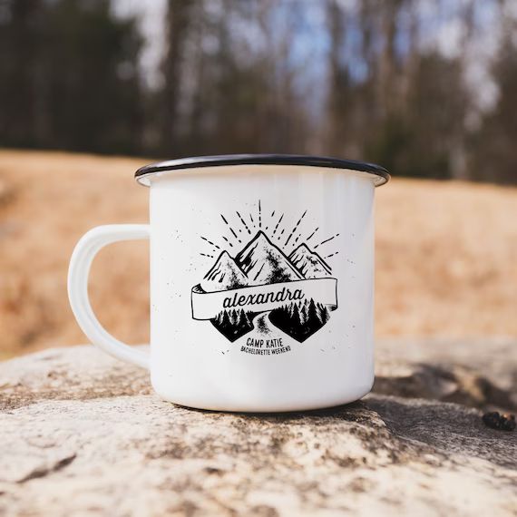 Custom Camping Personalized Camp Mug / Mountain / Bachelorette - Etsy | Etsy (US)