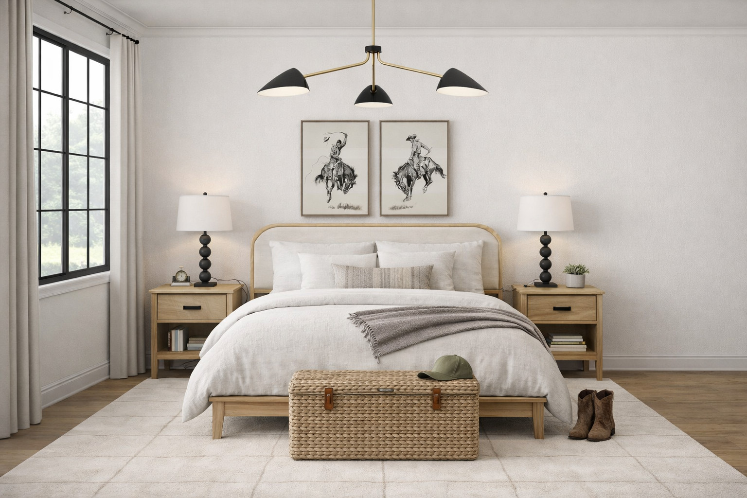 A cozy, modern western-inspired boys bedroom 🤍 

 #LTKHome