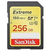 Amazon.com: SanDisk 256GB Extreme SDXC UHS-I Memory Card - 150MB/s, C10, U3, V30, 4K UHD, SD Card... | Amazon (US)