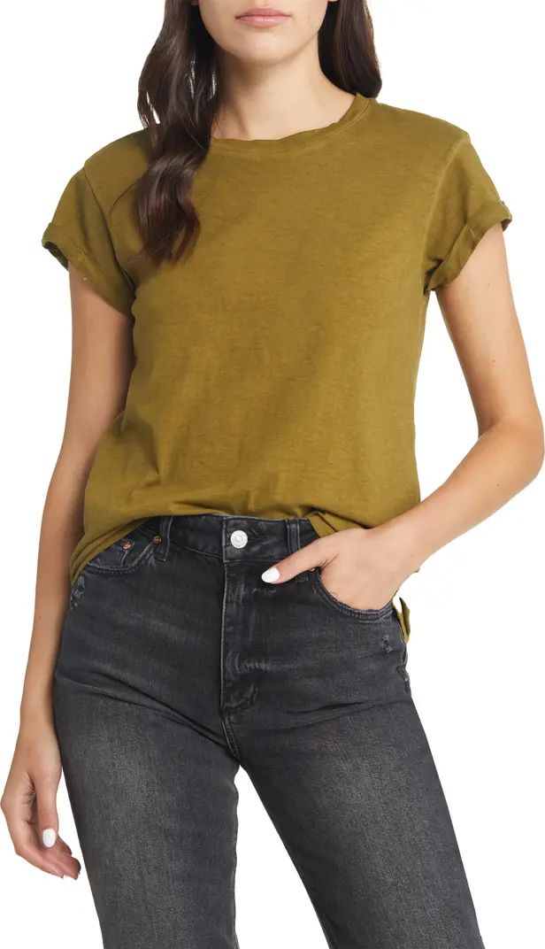Anna Cuff Sleeve Organic Cotton T-Shirt | Nordstrom