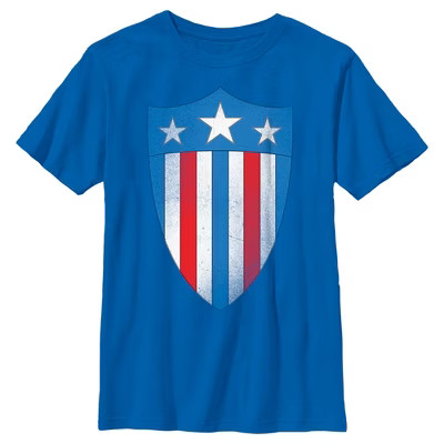 Boy's Marvel Avengers Captain America USO Shield T-Shirt | Target