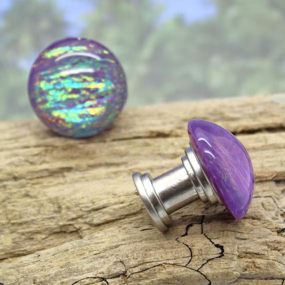 Knobs / PURPLE Iridescent / Cabinet Knobs Cabinet Knobs | Etsy | Etsy (US)
