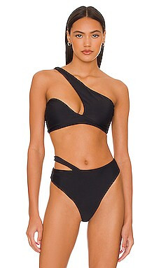 DEVON WINDSOR Wanda Bikini Top in Black from Revolve.com | Revolve Clothing (Global)