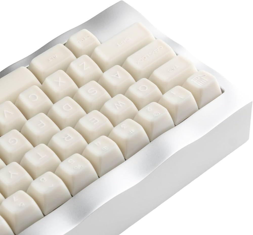 White Jade Keycaps 160 Keys Double Shot PBT Keycaps RSA Profile Translucent Shine Through Keycaps... | Amazon (US)