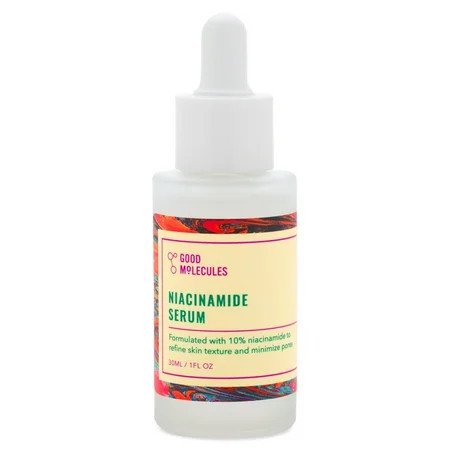 Good Molecules Niacinamide Serum , 10% Niacinamide to Target Blemishes, Nourishment, and Skin Tone - Ultra Hydrating Serum and Brightening Skin Care for Face, 1 fl oz | Walmart (US)