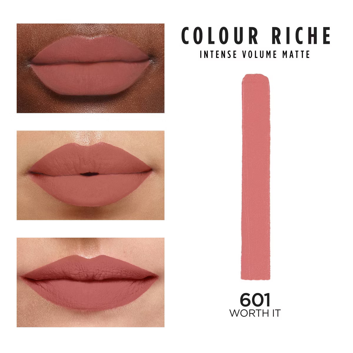 L'Oreal Paris Colour Riche Intense Volume Matte Lipstick - 601 Worth It - 0.06oz | Target