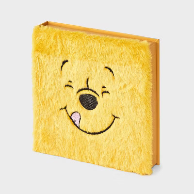 Women's Winnie The Pooh Furry Face Box of Cozy Embroidered Crew Socks - Ivory/Pink 4-10 | Target