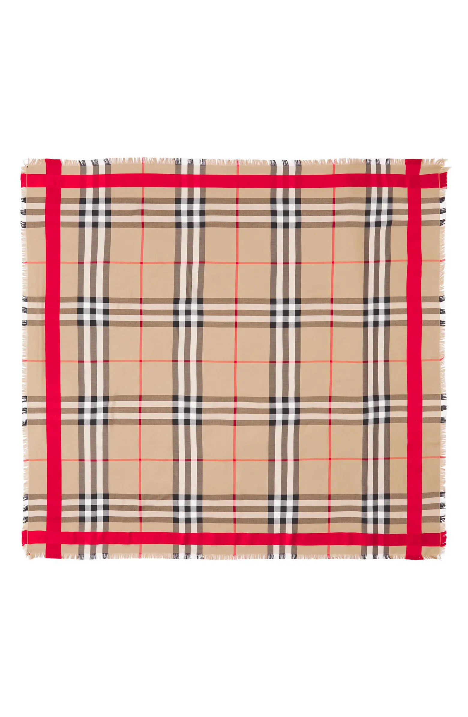 Vintage Check Silk & Wool Scarf | Nordstrom