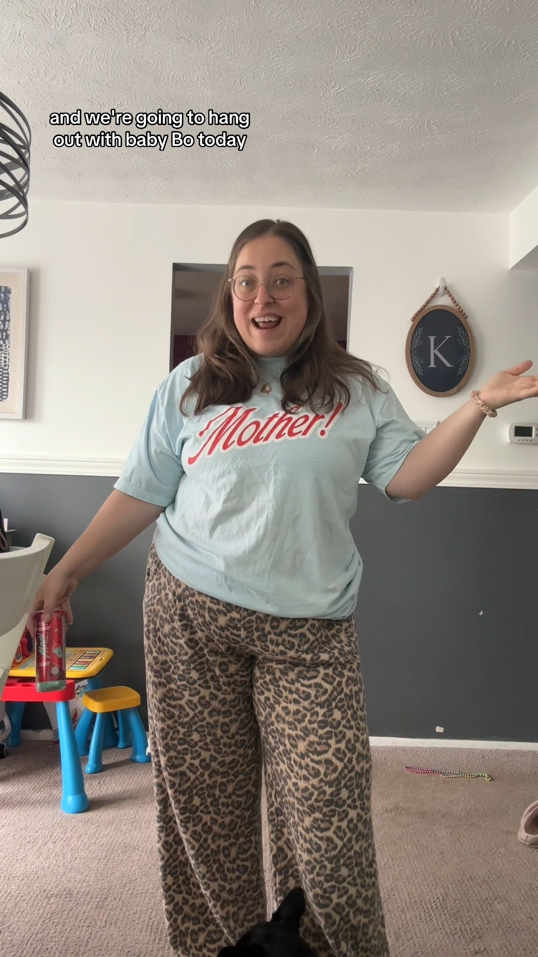 OOTD as a 37 year old stay at home mom SAHM to a toddler girl shirt is from @shopkristinjones pants are from @aerie 

#LTKPlusSize #LTKBump #LTKMidsize