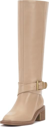 Vince Camuto Gini Riding Boot, Soft Buff, 8 | Amazon (US)