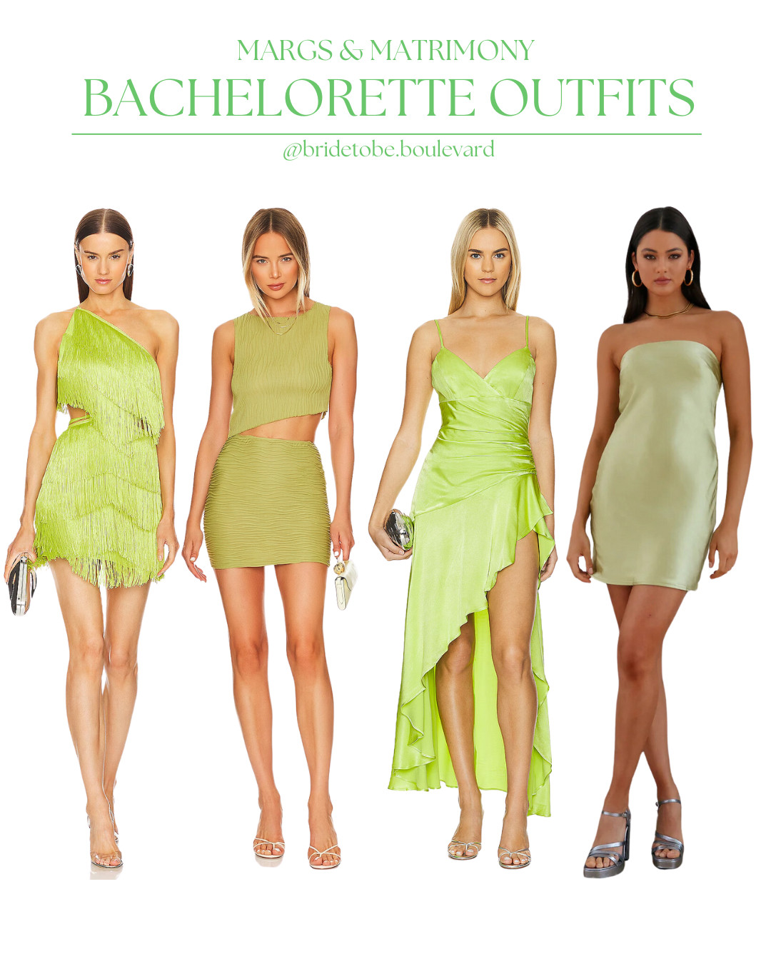 🍋‍🟩 Margs & Matrimony 🍋‍🟩 Spicy, zesty, and full of fun! These lime green looks bring the perfect pop of color to your margarita-filled bachelorette bash. Featuring bold hues, playful textures, and statement-making styles, these outfits are made for toasting to love (with extra salt on the rim). Shop now! #MargsAndMatrimony #BrideVibes #LTKBridal 

 #LTKParties #LTKStyleTip #LTKWedding