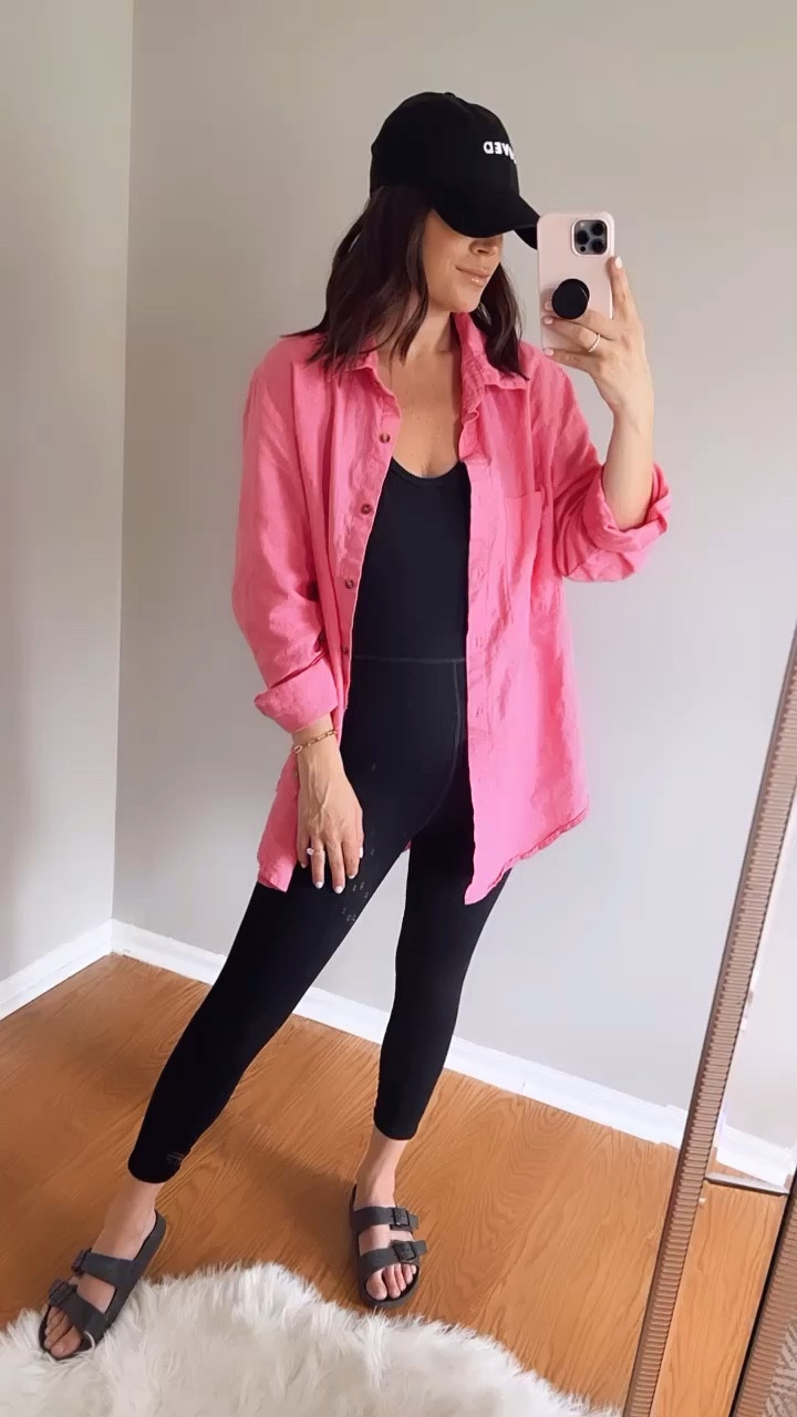 Comfy ootd // wearing a size M in the onsie, small in the pink button up! 

#LTKstyletip #LTKunder100