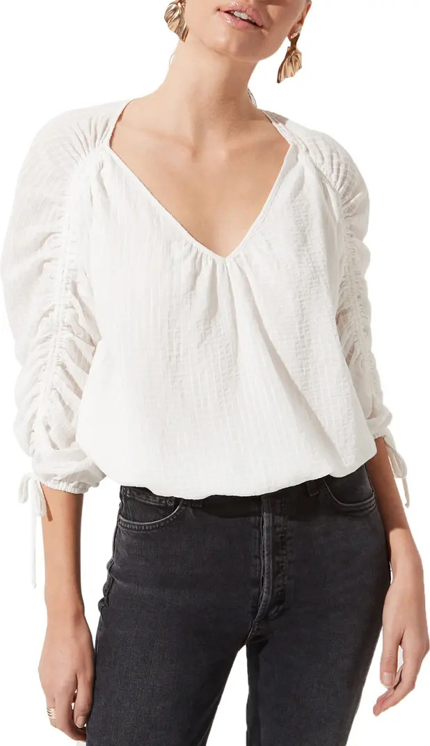 ASTR the Label Ruched Long Sleeve Top | Nordstrom | Nordstrom