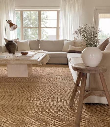 Natural Handspun Jute Area Rug | Rugs USA