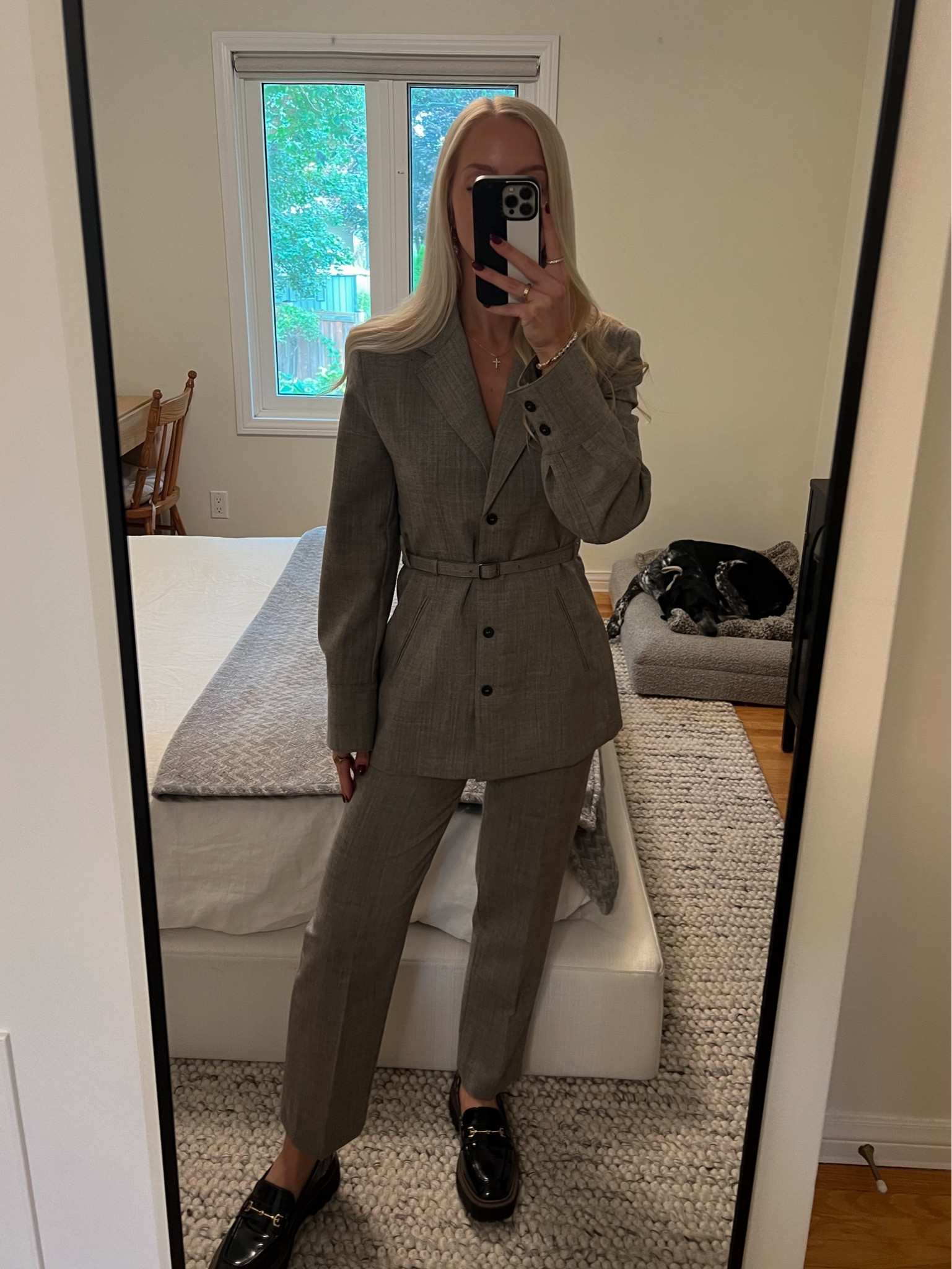 Pant suit is from Zara