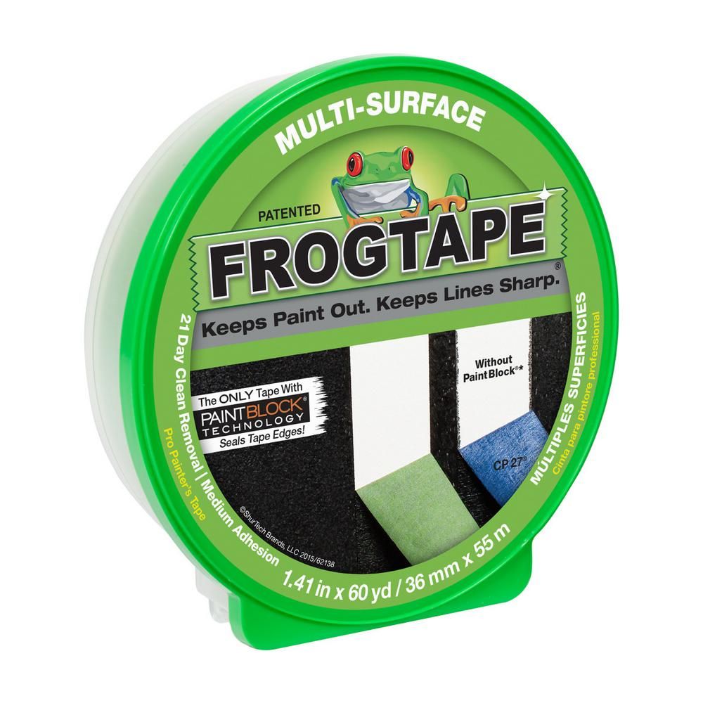FrogTape Multi-Surface 1.41 in. x 60 yds. Painter's Tape with PaintBlock-240103 - The Home Depot | Home Depot