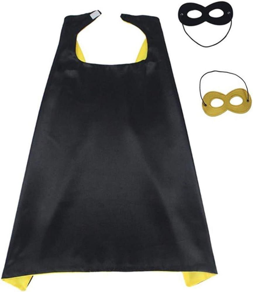 Hero Capes and Mask for Kids Role Playing Halloween Costumes Birthday Party Dress up | Amazon (US)