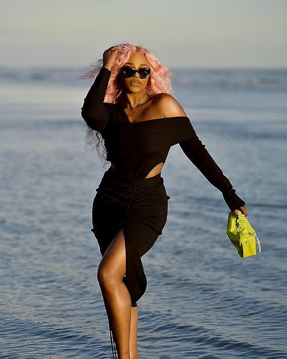 The Drop Women's Black Rouched Front Skirt by @itsjuliettefoxx | Amazon (US)