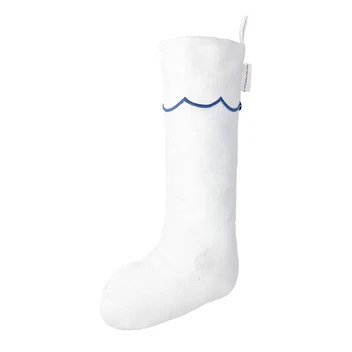 French Blue Scallop Stocking | Caitlin Wilson Design