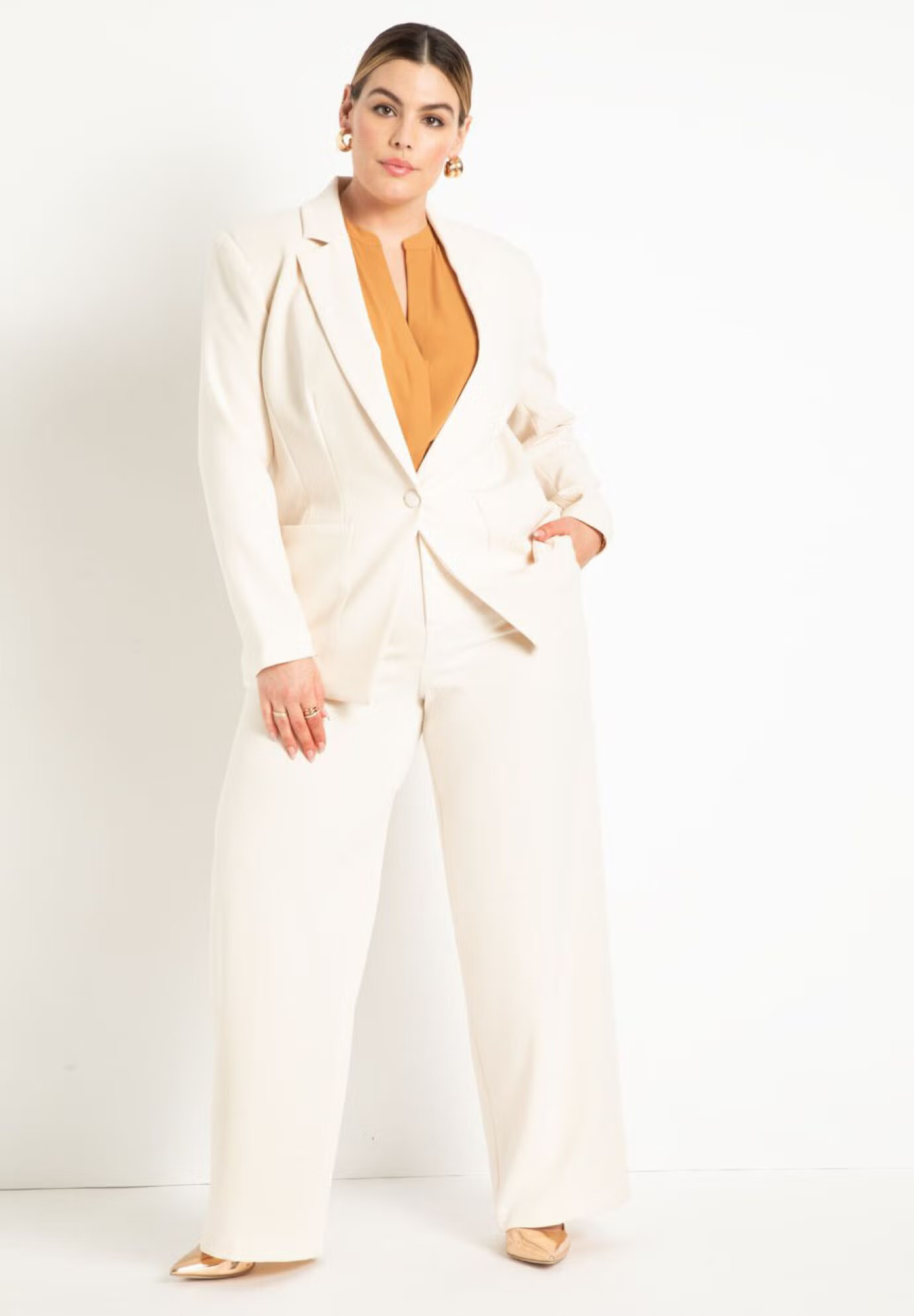The 365 Suit Straight Leg Pant | Eloquii