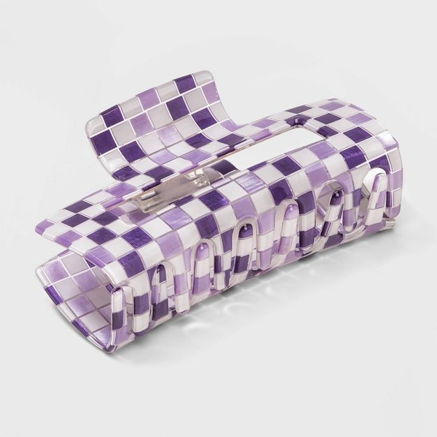 Checkered Claw Hair Clip - Wild Fable™ Purple | Target