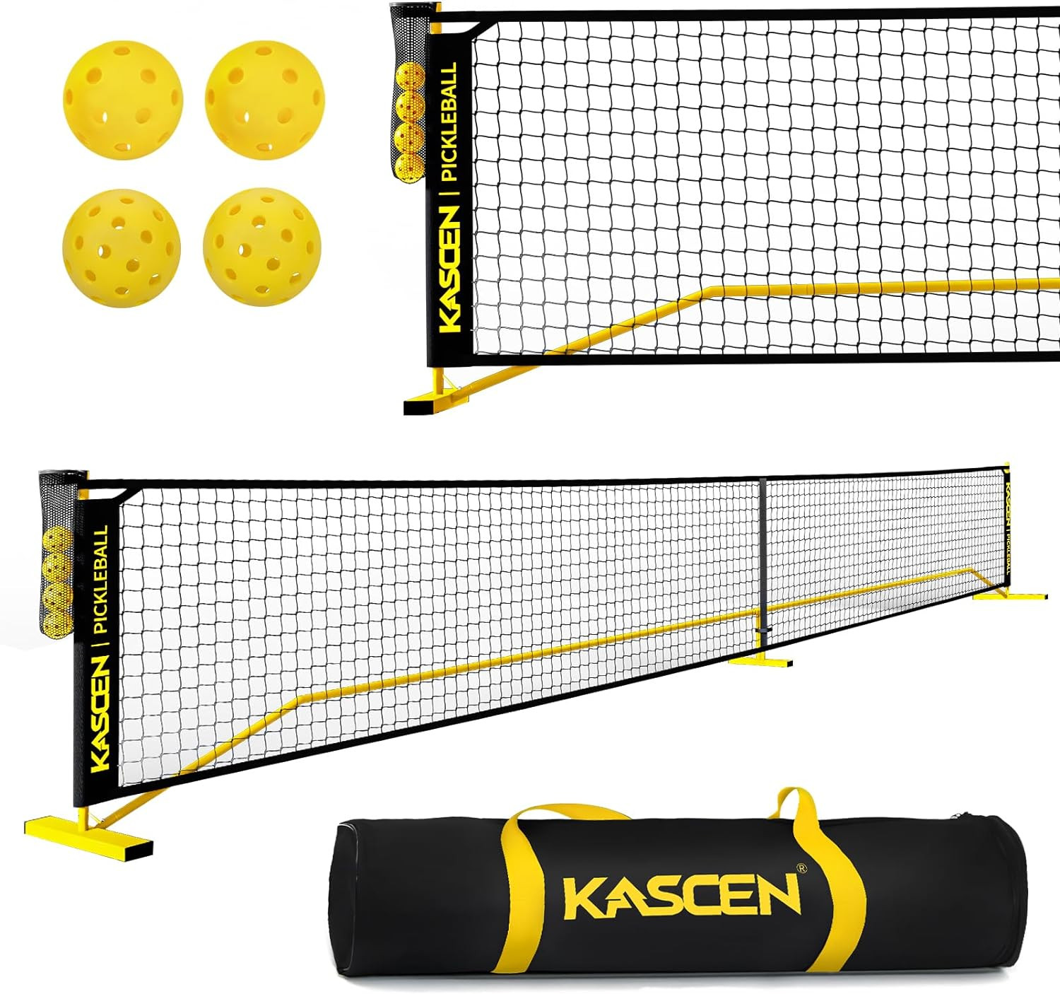 KASCEN Pickleball Net - Pickleball Net for Driveway, 22FT USAPA Portable Pickleball Set with Net,... | Amazon (US)