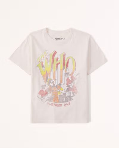 Short-Sleeve The Who Graphic Skimming Tee | Abercrombie & Fitch (US)