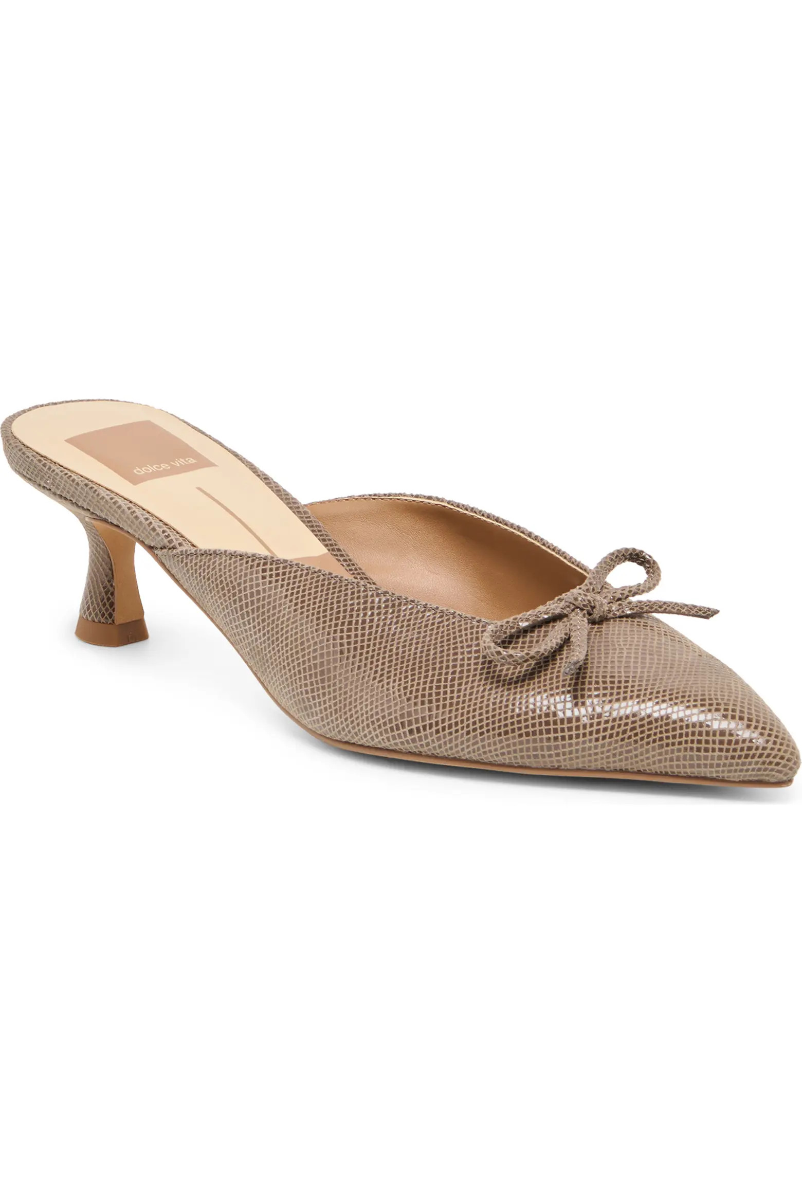 Cleo Pointed Toe Kitten Heel Mule (Women) | Nordstrom | Nordstrom