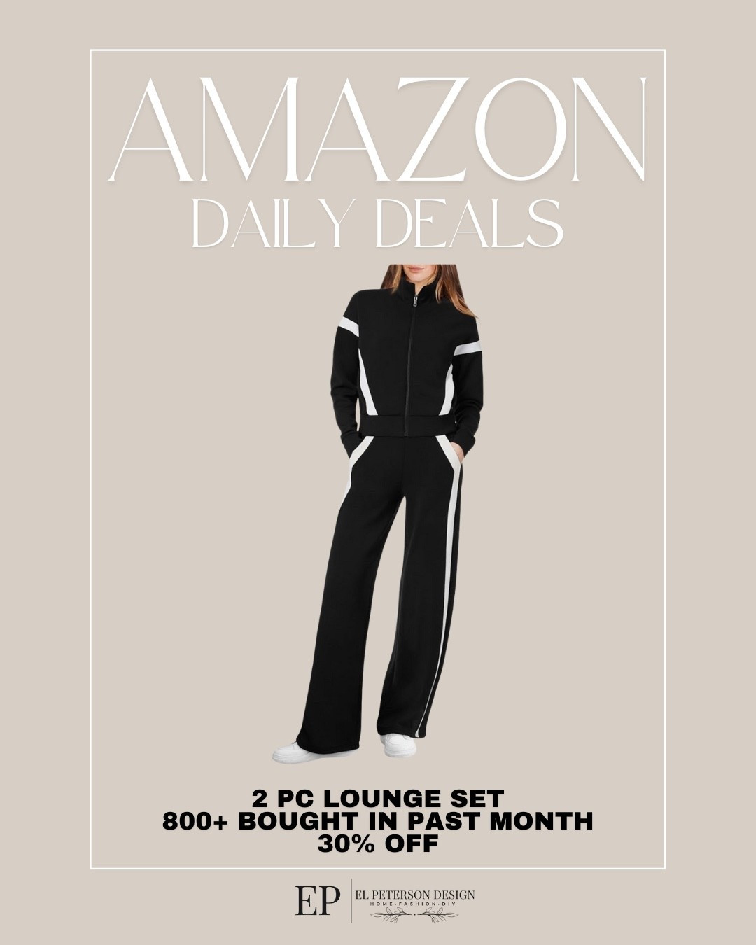 Amazon Daily Deals
2 pc lounge set


#LTKFindsUnder50 #LTKSaleAlert