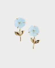 Mai Gold/Blue Flower Earrings | Loeffler Randall