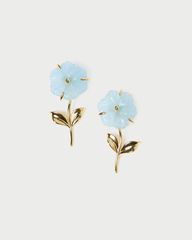 Mai Gold/Blue Flower Earrings | Loeffler Randall
