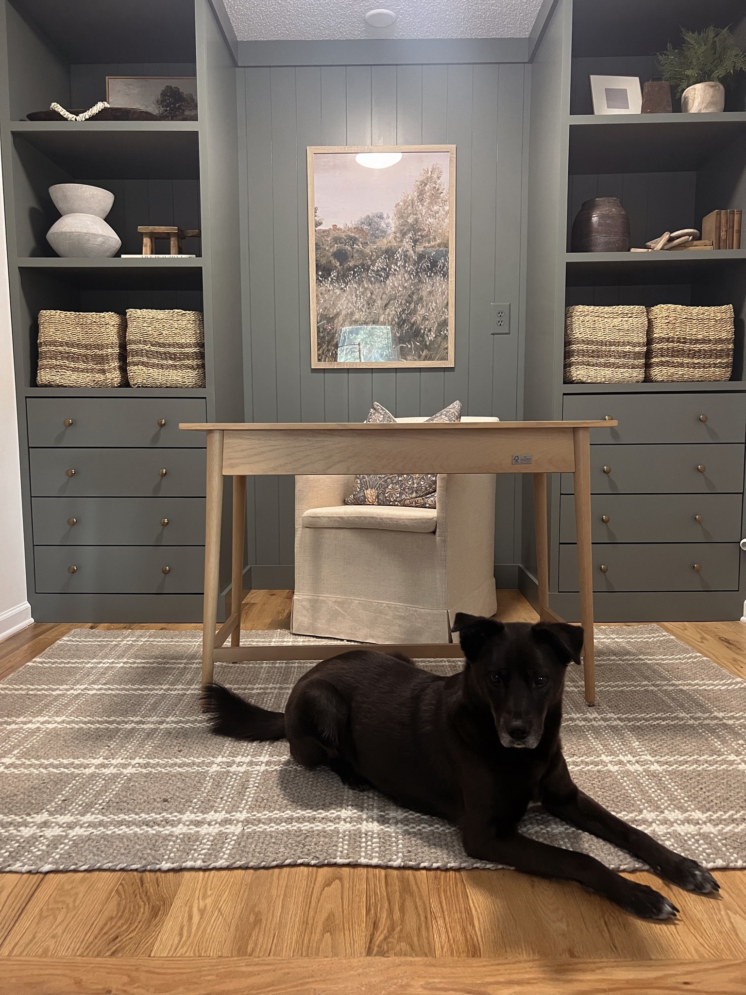 Wood & Cane Writing Desk Natural - Hearth & Hand™ with Magnolia