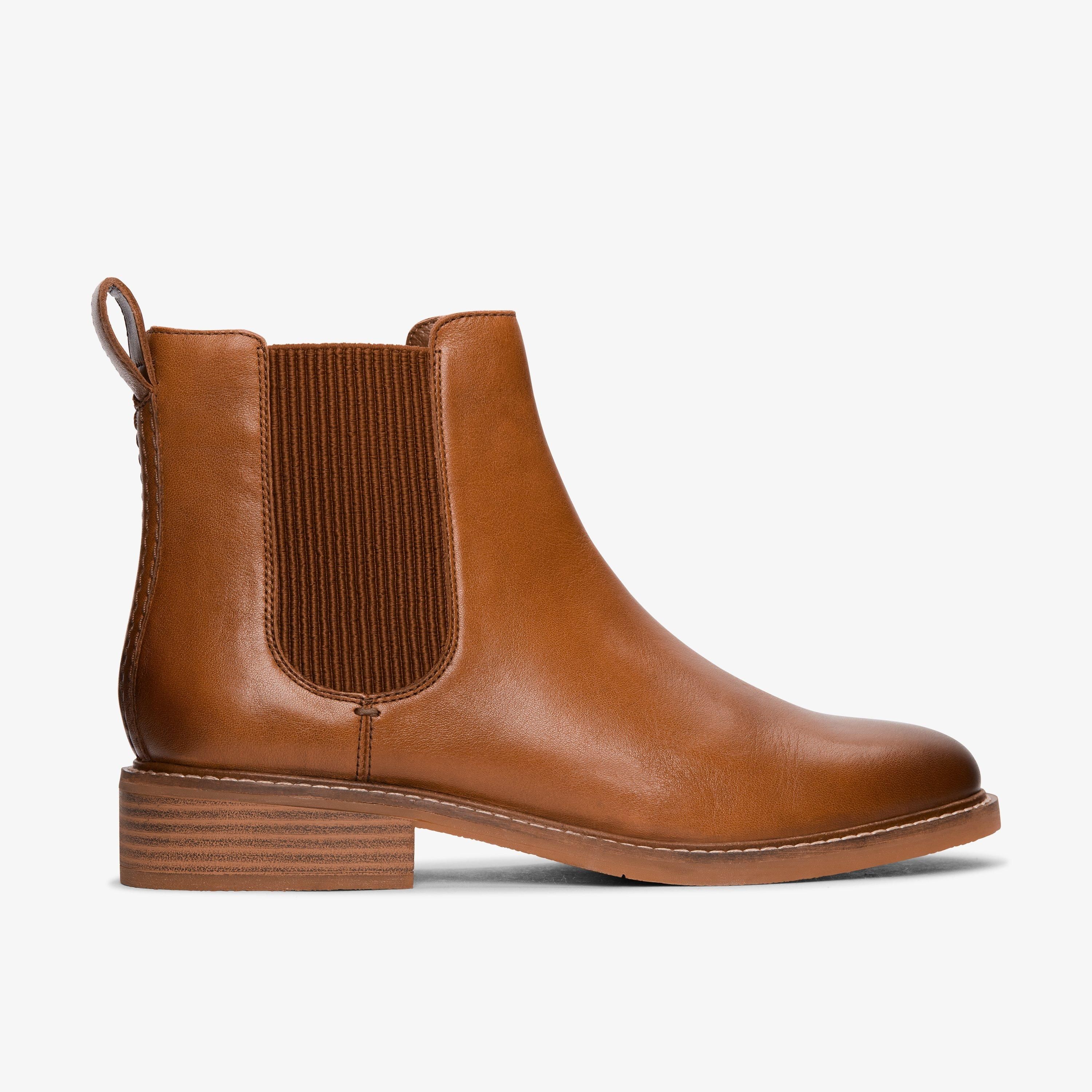 Women Cologne Arlo2 Tan Leather Boots | Clarks US | Clarks (US)