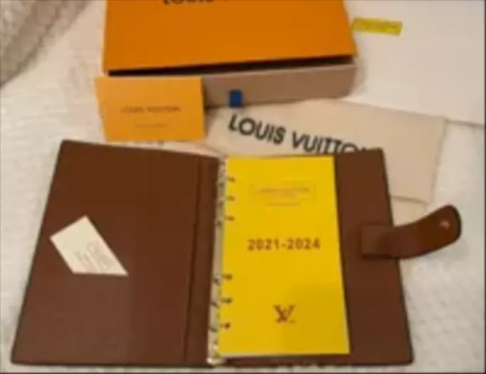 Louis Vuitton Monogram Agenda MM Day Planner Cover R20105 LV Aut