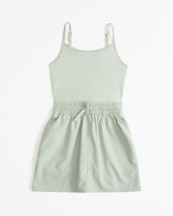 ypb mixed fabric dress | Abercrombie & Fitch (US)