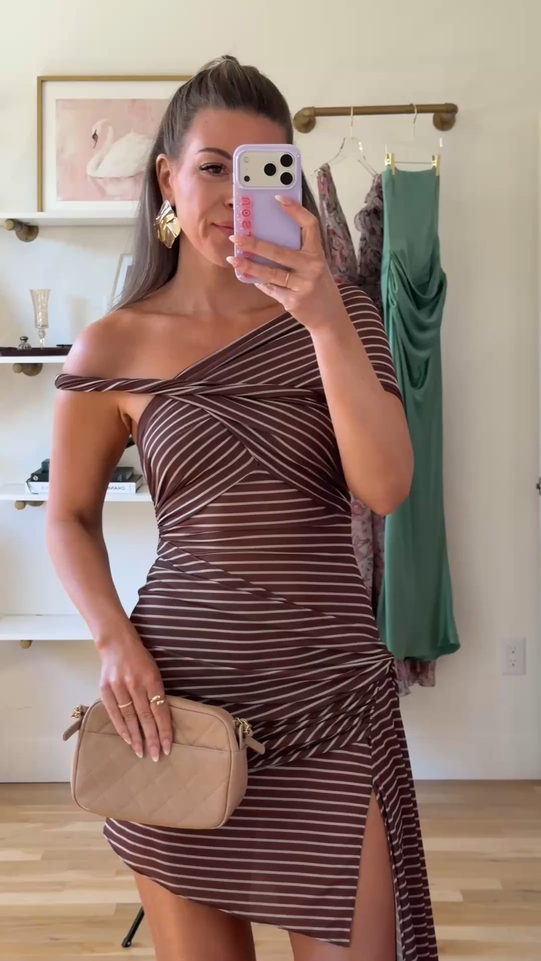 brown-and-white striped mini with an asymmetric one-shoulder neckline and draped, handkerchief-hem amazon summer to fall formal event and wedding guest dress 💐

I’m 5’4” and wearing my usual small/2 

amazon fashion, amazon dresses, amazon finds, amazon outfit ideas, amazon summer outfits, affordable fashion finds, summer wedding guest dresses, wedding guest dresses, cocktail dresses, semi-formal dresses, black tie wedding guest dresses, destination wedding guest dresses, garden party dresses, wedding guest outfit ideas

#LTKgrwm #LTKWedding #LTKU