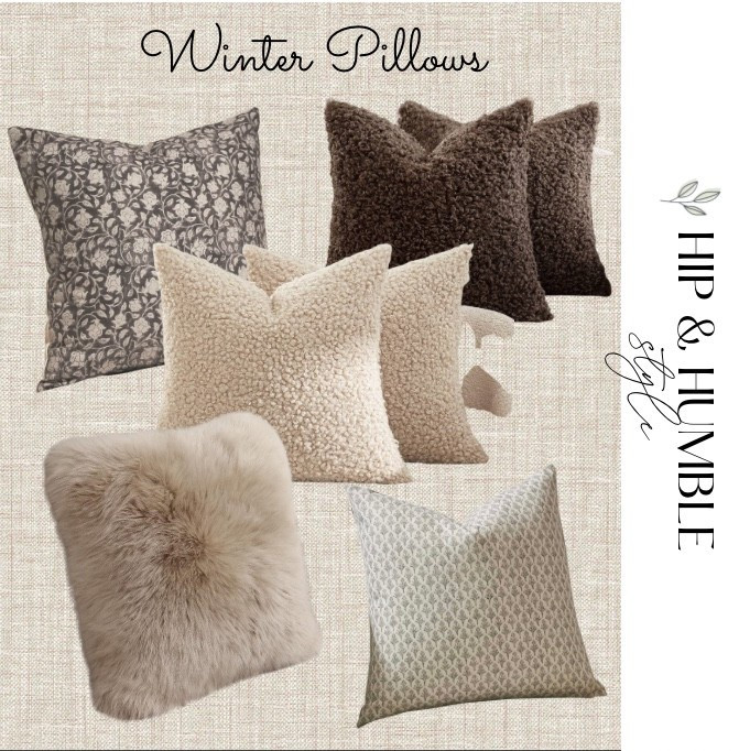 Add cozy texture to your home with pretty throw pillows, fur pillow covers, neutral pillows, neutral decor 

#LTKSeasonal #LTKHome #LTKFindsUnder50