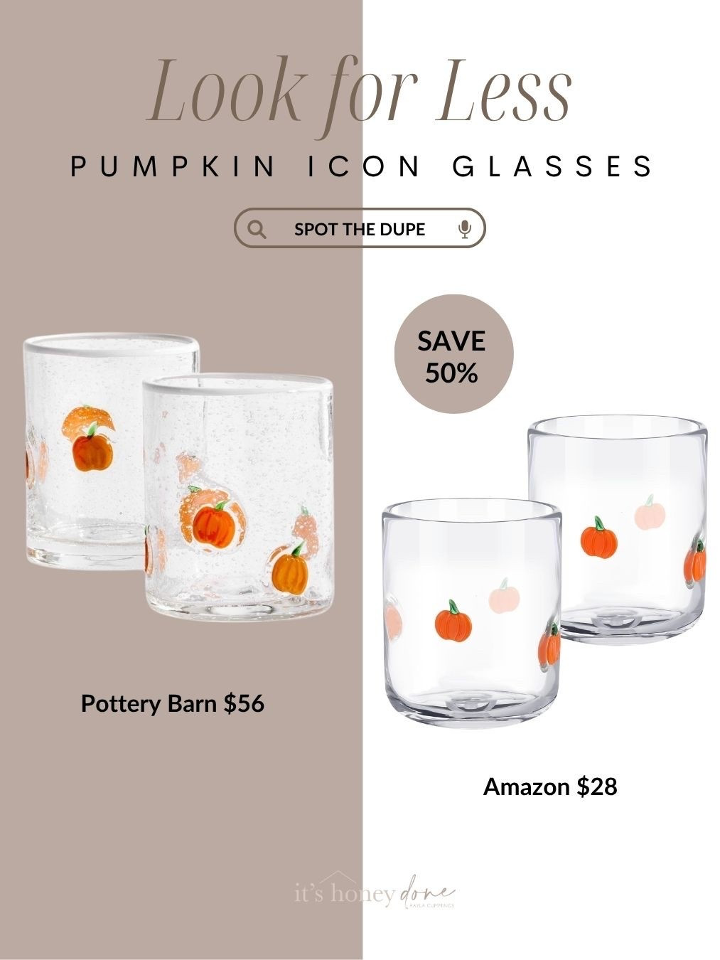 The cutest little icon glasses that you can use all fall season long. Literally half the price of the viral PB and you can’t really tell the difference!