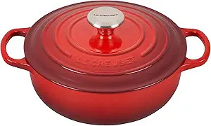 Le Creuset Enameled Cast Iron Signature Sauteuse Oven, 3.5 qt, Cerise | Amazon (US)