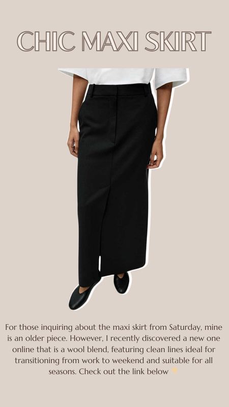 A chic black maxi skirt is a capsule wardrobe staple that will see you throughout the seasons, versatile from work to the weekend! #capsulewardrobe #maxiskirt 

#LTKstyletip #LTKSeasonal #LTKeurope