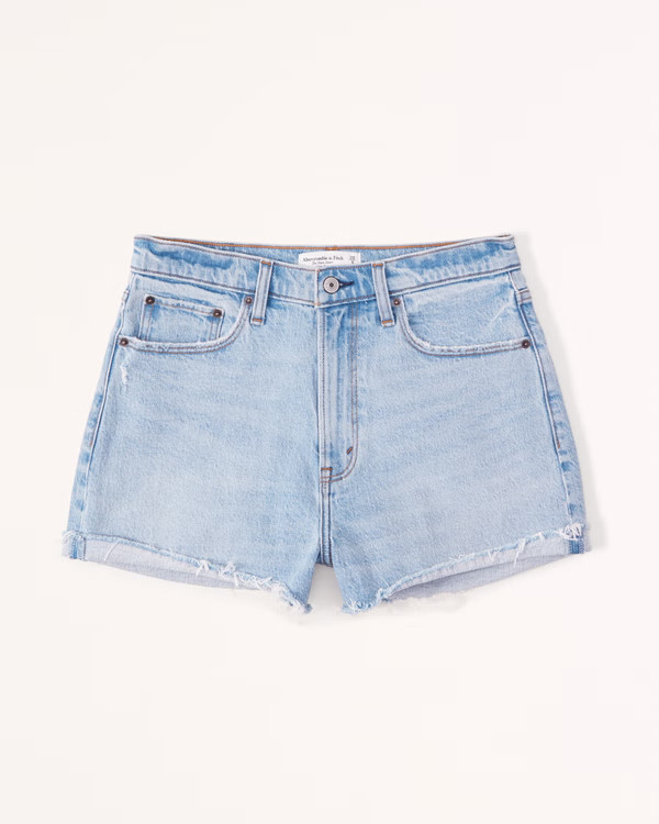 Curve Love High Rise Mom Short | Abercrombie & Fitch (US)