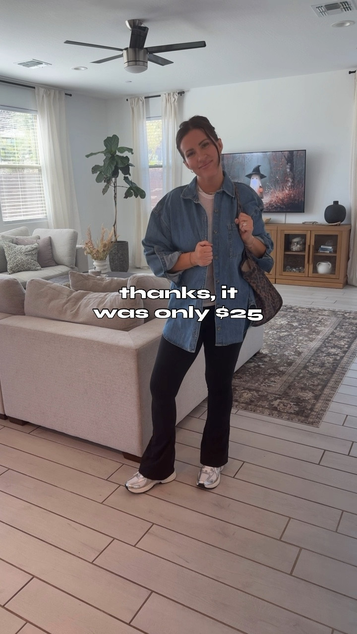 Mini flare leggings linked separately but obsessed with this leopard bag and denim shirt that’s giving aritzia! 

#LTKFindsUnder50 #LTKShoeCrush #LTKSeasonal