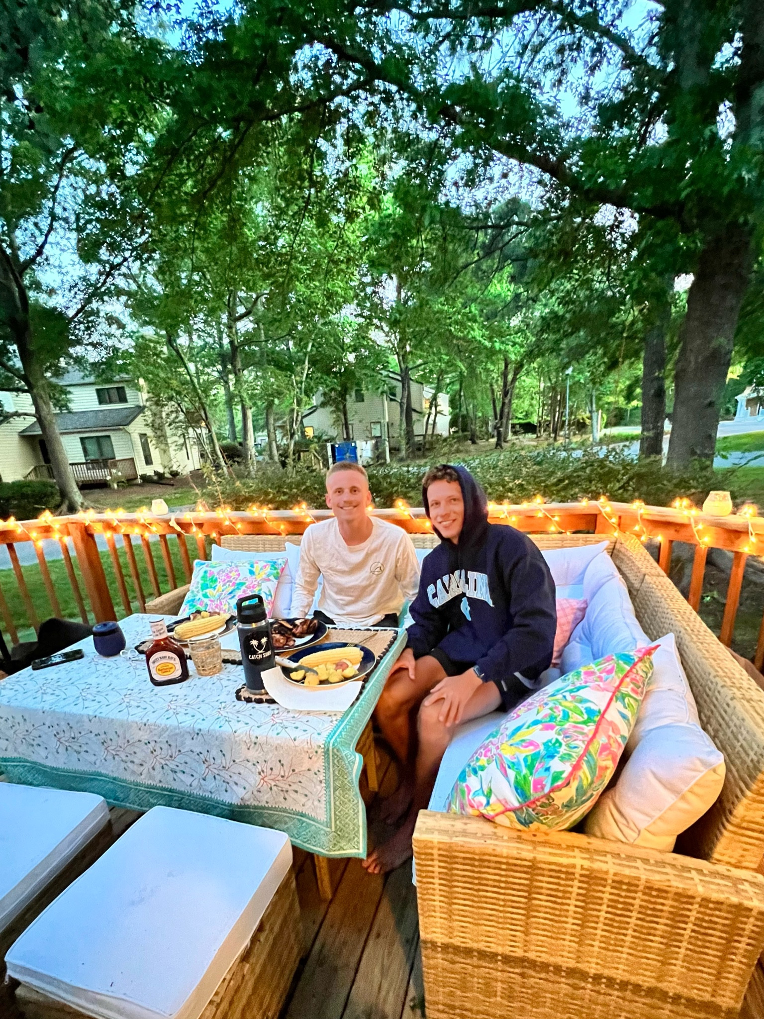I love our outdoor deck space in the warmer months🥰 We have dinner out there almost nightly and use the grill several times a week. So cozy and sweet once the sun starts setting! 

This patio sectional is the best and seats 6 comfortably. 

#LTKhome #LTKFind #LTKSeasonal