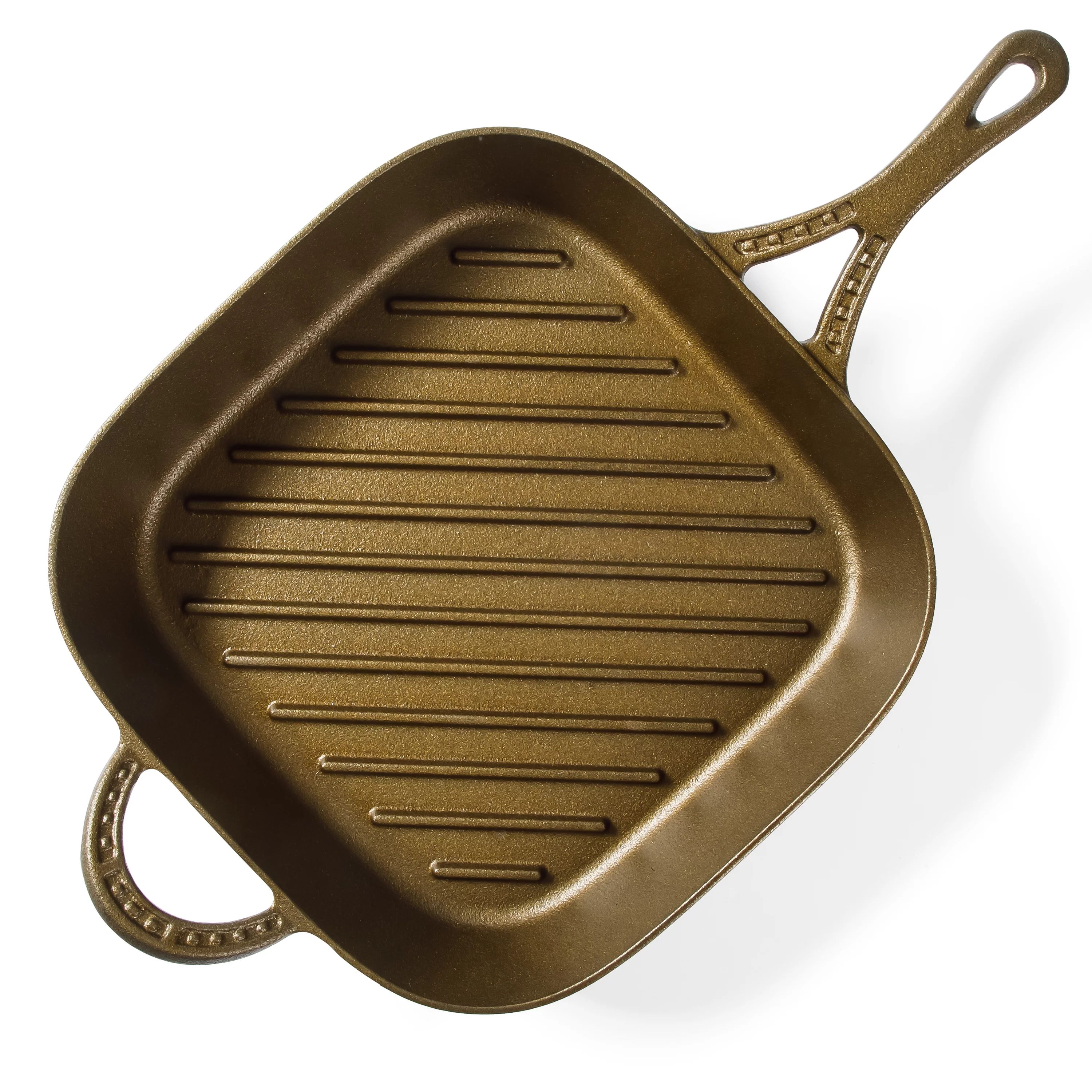 Wanda June Home Bronzed Pre-Seasoned Cast Iron Square 11-Inch Grill Pan by Miranda Lambert - Walm... | Walmart (US)